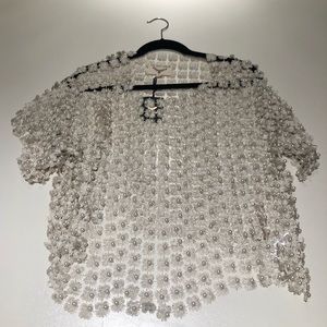 Sacred Hawk Chain Pearl Top